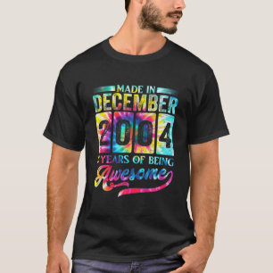 Happy 17Th Birthday Made In December 2004 T-Shirt