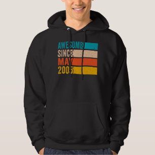 Happy 17th Birthday Party 17 Year Old Awesome Sinc Hoodie