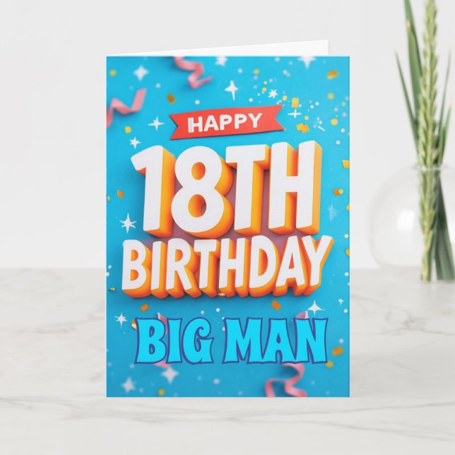 Happy 18th Birthday Card (Front)