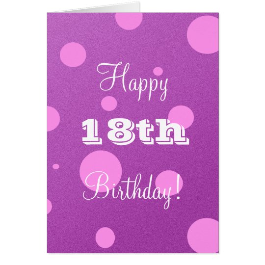 Happy 18th Birthday Card for Girl | Zazzle.com.au