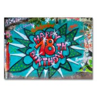 Happy 18th Birthday Graffiti