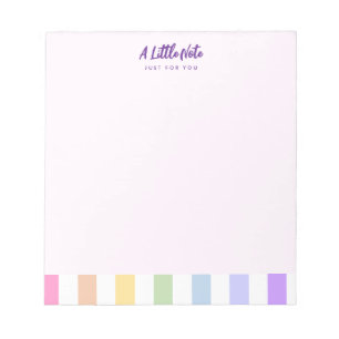Happy 18th Birthday in Rainbow Stripes Notepad