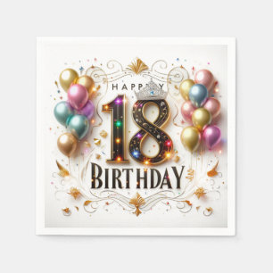 Happy 18th Birthday Napkin