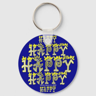 Happy (1c) Keychain