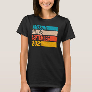Happy 1st Birthday 1 Year Old Awesome Since Septem T-Shirt