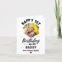 Happy 1st Birthday as my Daddy Custom Photo
