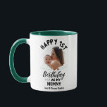 Happy 1st Birthday as my Mummy Custom Photo Mug<br><div class="desc">Happy 1st Birthday as my Mummy Love & Kisses,   with a personalised name & image</div>