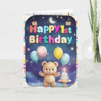 Happy 1st Birthday Card