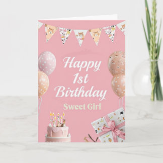 Happy 1st Birthday Card