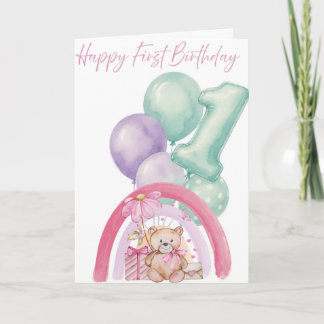 Happy 1st Birthday Card