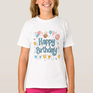 Happy 1st Birthday – Cute balloon T-Shirt