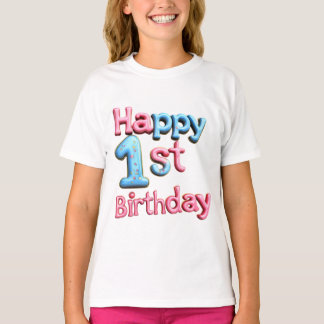Happy 1st Birthday - Happy 1st Birthday Greeting  T-Shirt