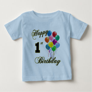 Happy 1st Birthday Infant and Shirts