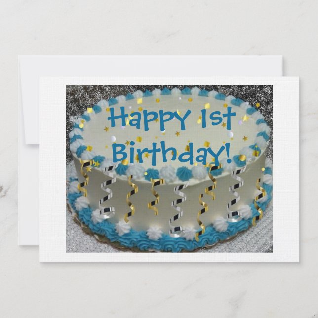 Happy 1st Birthday! Invitation (Front)