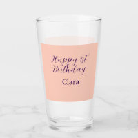 Happy 1st birthday orange purple boho retro name