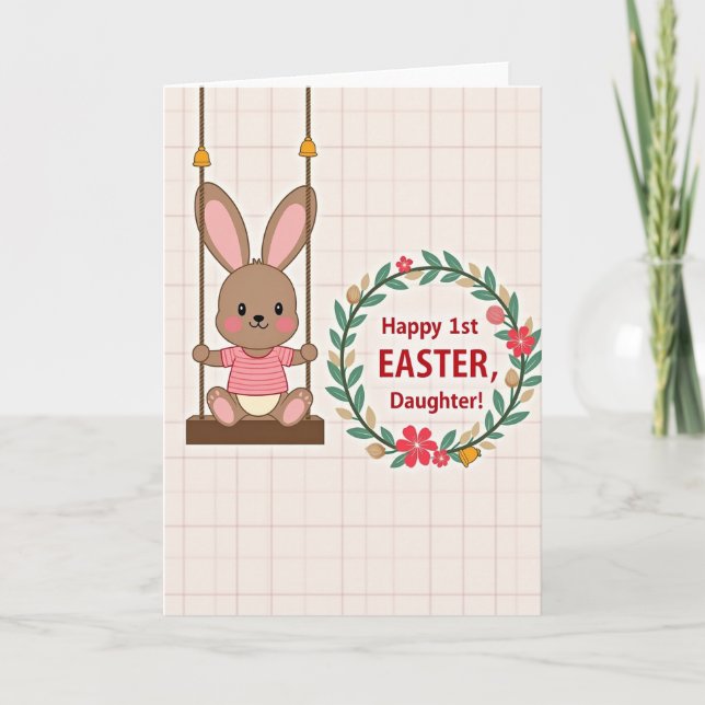 Happy 1St Easter Daughter Card (Front)