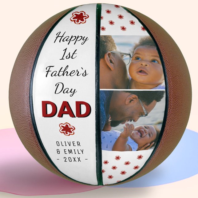Happy 1st Father`s Day Dad Keepsake 2 Photo  Basketball (Creator Uploaded)