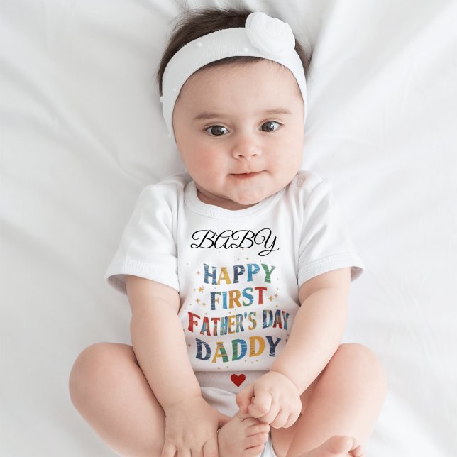 Happy 1st Father's Day, Daddy! | Unique Gift Ideas Toddler T-Shirt (Creator Uploaded)
