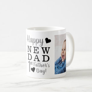 Happy 1st Father's Day New Dad Photo Coffee Mug