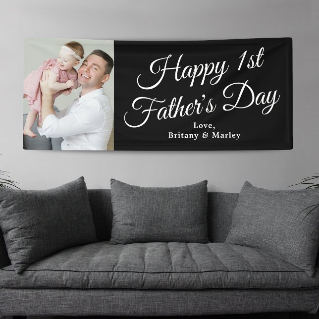 Happy 1st Father's Day Photo Banner (Creator Uploaded)