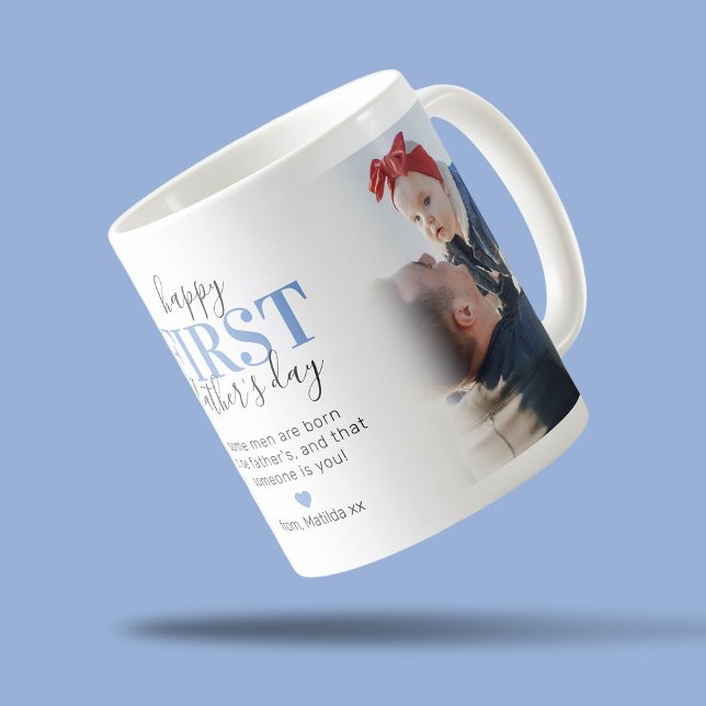 Happy 1st Father's Day Photo Coffee Mug (Creator Uploaded)
