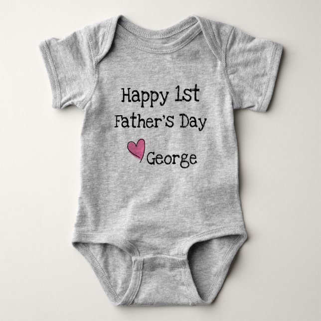 Happy 1st Fathers Day Shirt (Front)