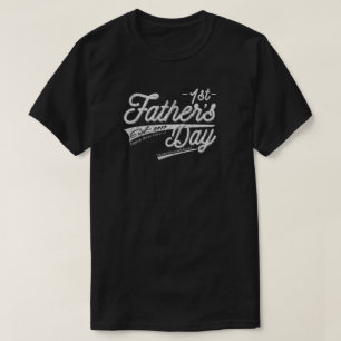 Happy 1st First Father's Day Vintage Distressed T-Shirt