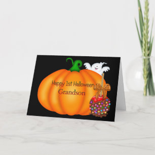 Happy 1st Halloween Grandson Card