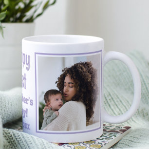 Happy 1st Mother's Day 2 Photo Lavender New Mum    Coffee Mug
