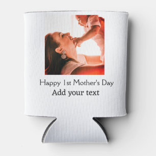 Happy 1st Mother's Day best mum ever add photo nam Can Cooler