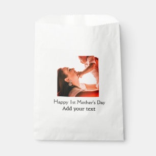 Happy 1st Mother's Day best mum ever add photo nam Favour Bag