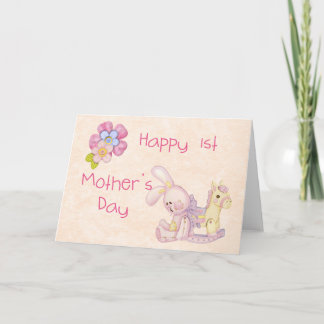 Happy 1st Mother's Day Card Pink