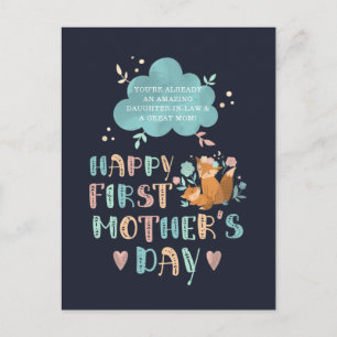 Happy 1st Mother's Day from Mother in Law Postcard