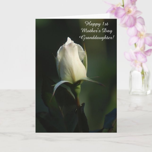 Happy 1st Mother's Day Granddaughter Card (Orchid)