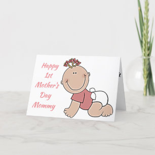 HAPPY **1st MOTHER'S DAY MOMMY** Holiday Card