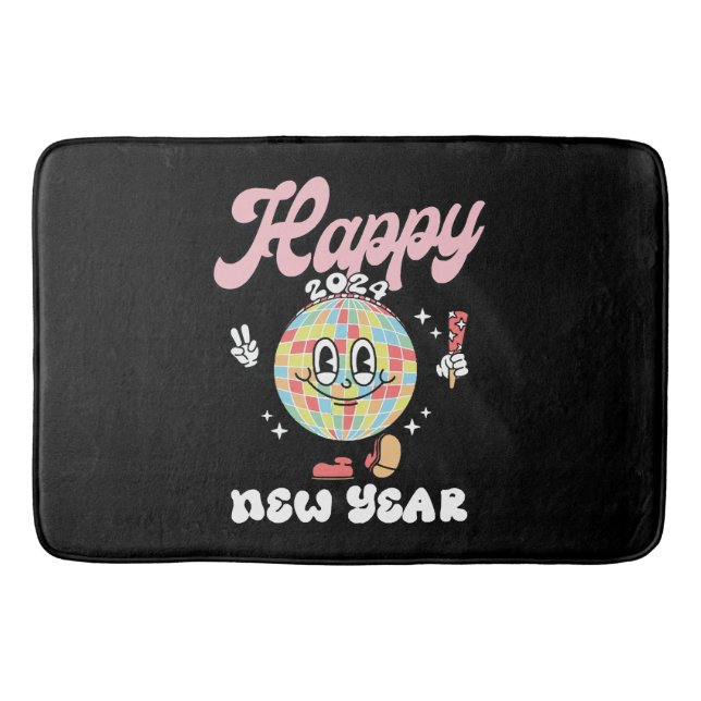 Happy 2024 bath mat (Front)