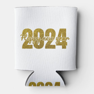 Happy 2024 T-Shirt Can Cooler