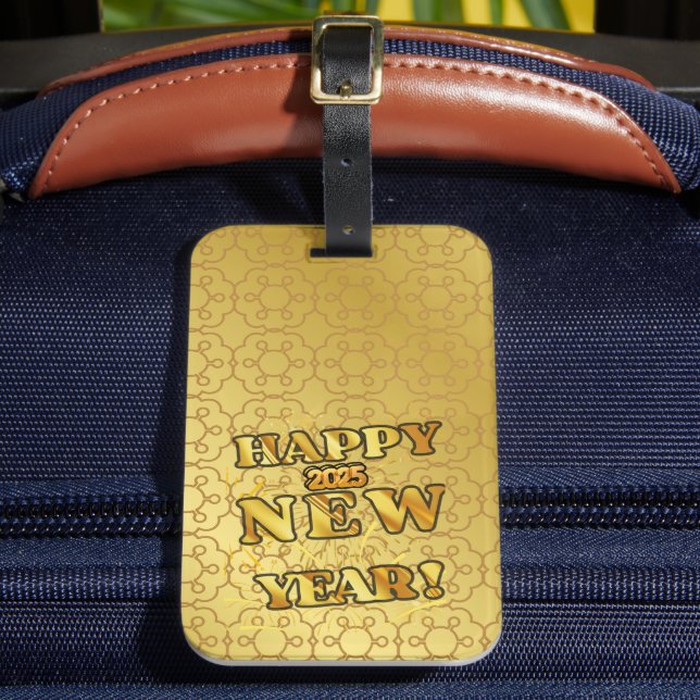 Happy 2025 New Year Luggage Tag (Front Insitu 2)
