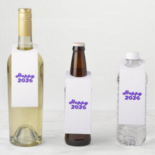 Happy 2026 bottle tag