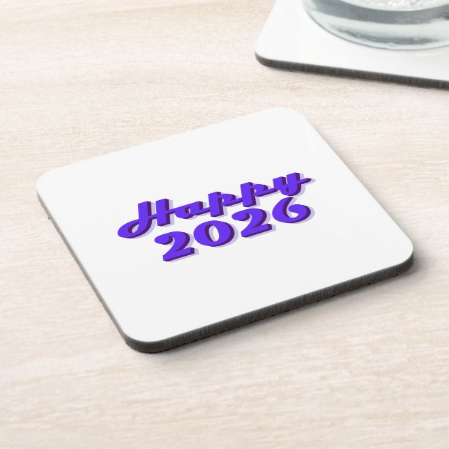 Happy 2026 coaster (Left Side)