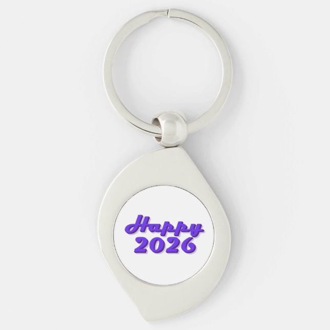Happy 2026 key ring (Front)