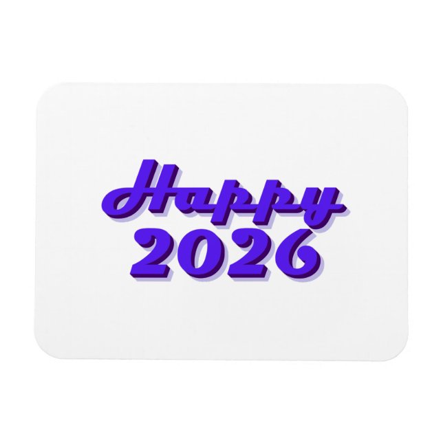 Happy 2026 magnet (Horizontal)