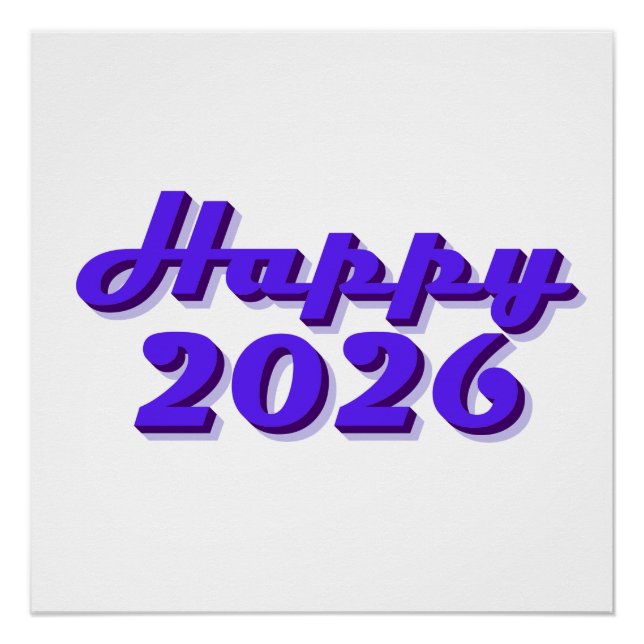 Happy 2026 poster (Front)