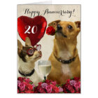 Happy 20th Anniversary chihuahua dogs card