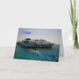 Happy 20th Birthday Dive boats Card