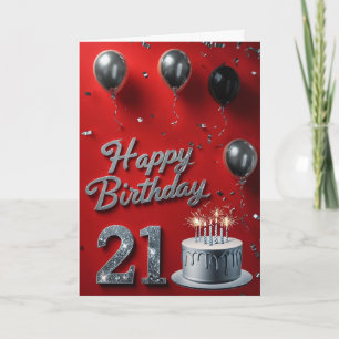 Happy 21st Birthday Card