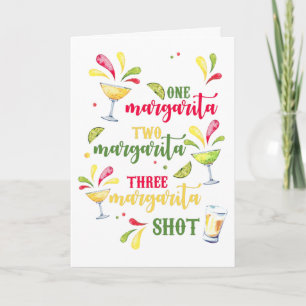 Happy 21st Birthday Margarita Card