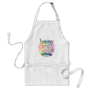 Happy 21st Birthday (pink) Standard Apron