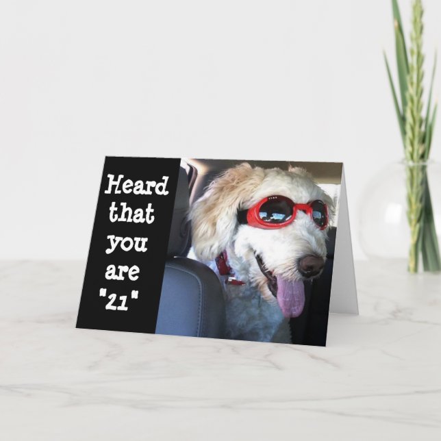 HAPPY **21st BIRTHDAY**TIME TO CELEBRATE!!!! Card (Front)