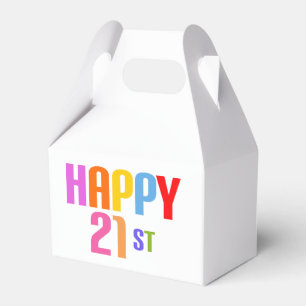 Happy 21st favour box